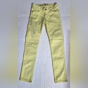 Alice + Olivia Pastel Yellow Skinny Jeans